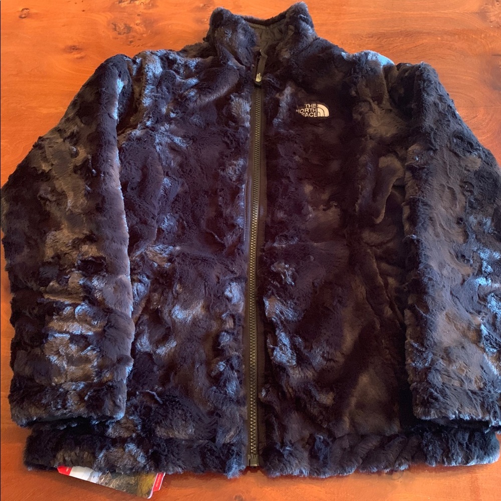 Black Swirl North Face Jacket